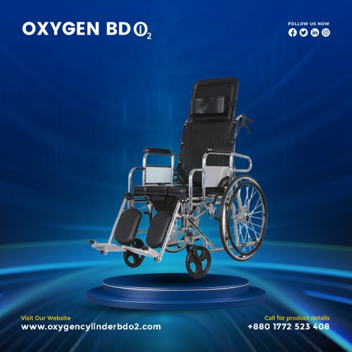 Phoenix PH608GCBJ Recliner Cum Commode Wheelchair
